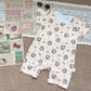 Labubu Popmart Brown Bows Baby Clothes One Piece Baby Jumper