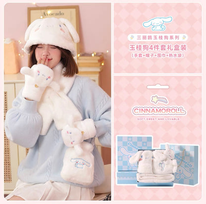 Sanrio Winter Cinamoroll Set of 4 + Gift Box