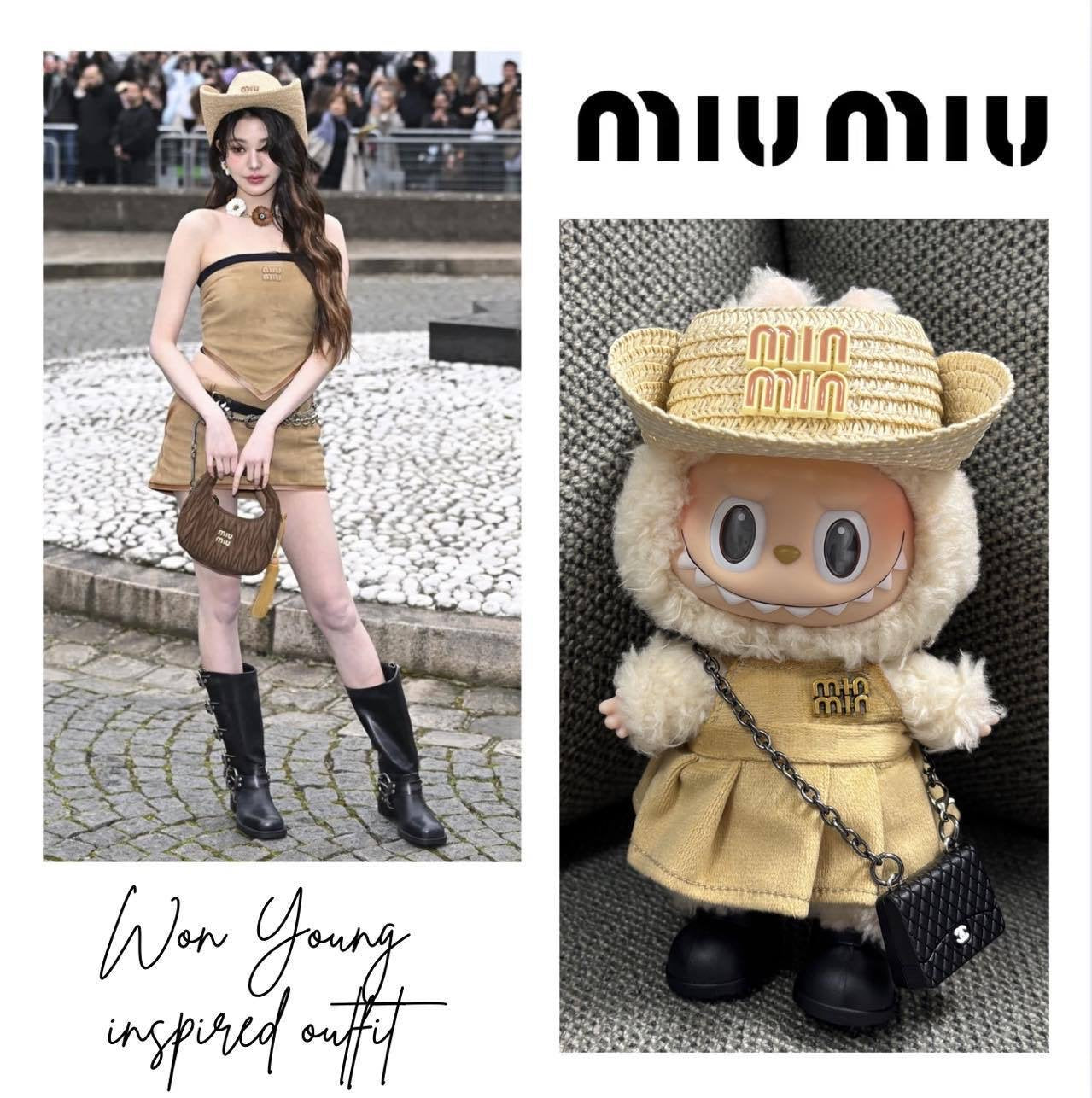 K-pop IVE Wonyoung Labubu Inspired Outfit [NO DOLL]