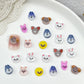 K-pop Skzoo Stray Kids Nail Charms pack of 20 mixed designs + sticker pack