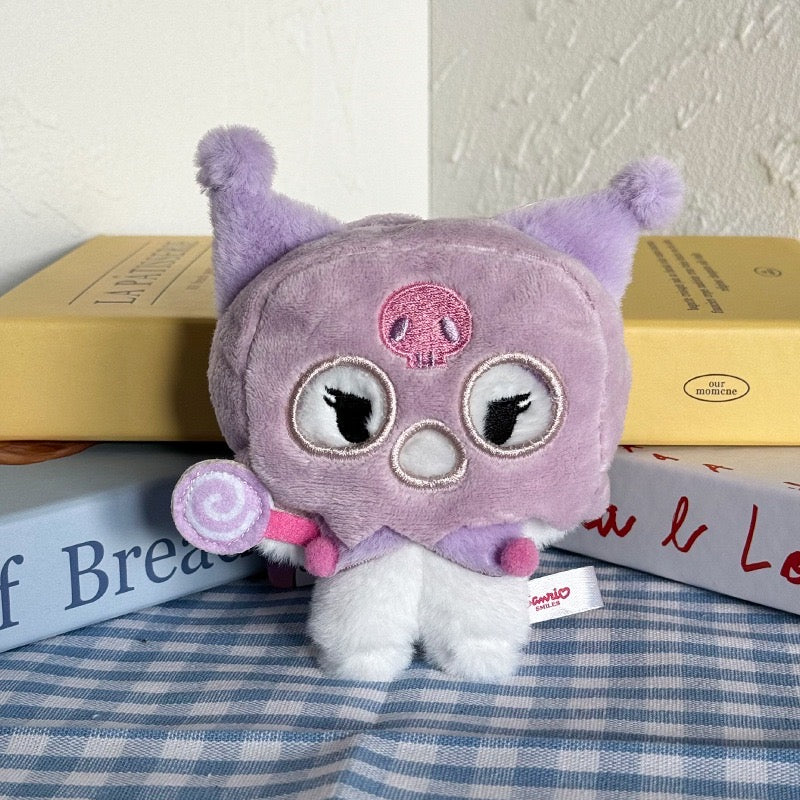 Sanrio Halloween Plushy Japan Version  Keychain Bag Charm Pompompurin My Melody Cinamoroll Hello Kitty Kuromi 12 cm plushy