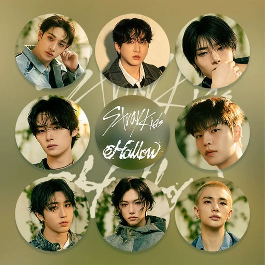 K-pop Stray Kids Hollow Album Mirror/ Keychain Badge