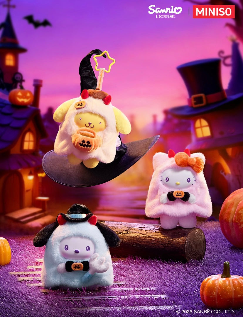 10/31 Release Date [Authentic] Miniso Sanrio Halloween Vinyl Plush Blind Boxes