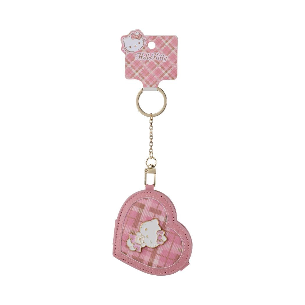 [Authantic] Miniso land Sanrio Hello Kitty Bag Mirror Plushy Pillow Hair Clip Retro Plaid Series