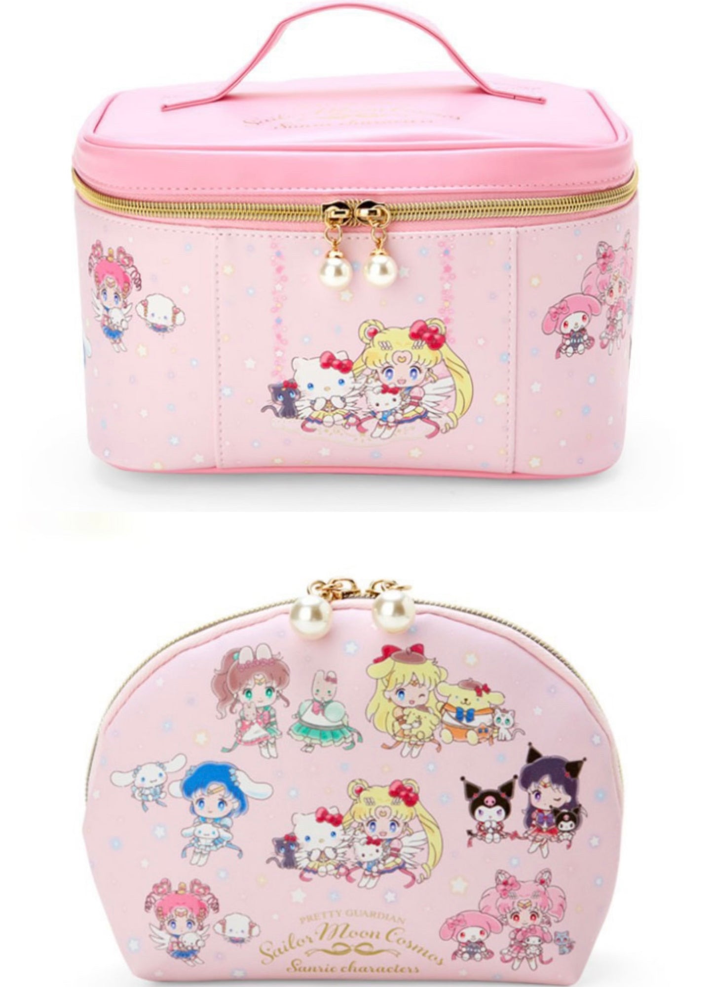 Sailormoon X Sanrio Japanese Style 2 Set Make Up Toiletry Bag