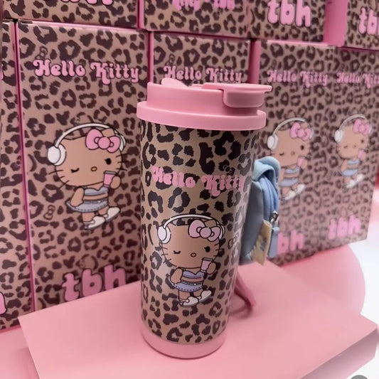 Sanrio Hello Kitty X tbh 473 ml Double Sided Top Coffee Flask Vacuum Cup High Quality Copy