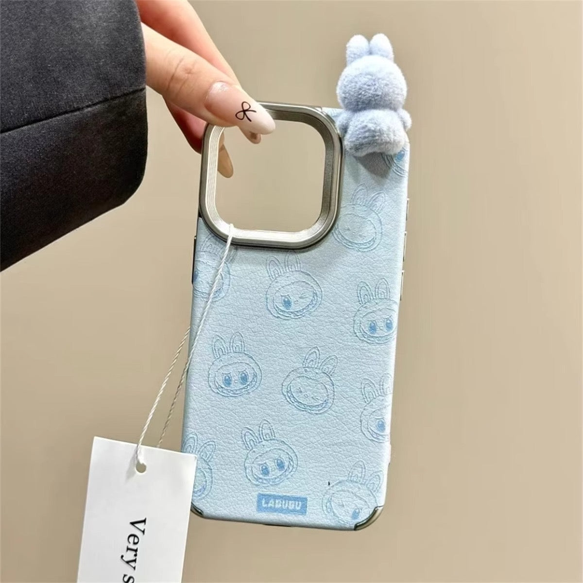 Popmart Labubu Phone Case With Labubu Mini Doll Charm