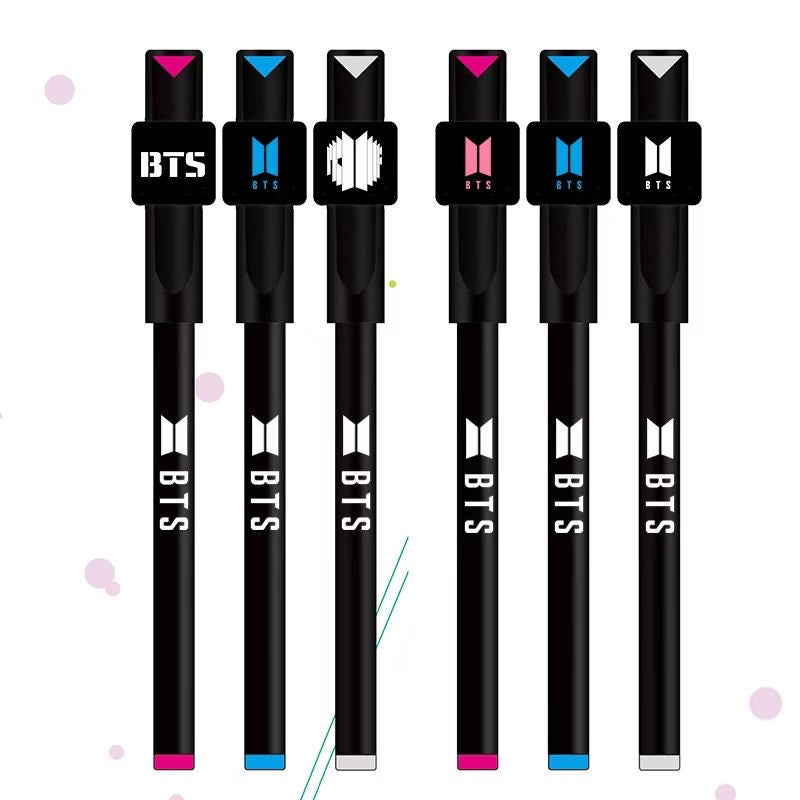 K-pop Stationary 6 Pen BTS Twice BT21 Enhypen TXT Stray Kids